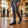 Richelieu compensato Uomo | Blu navy +6 CM | Mario Bertulli