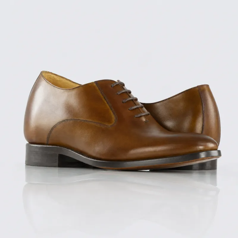 Richelieu compensato Uomo | Marrone scuro +6 CM | Mario Bertulli