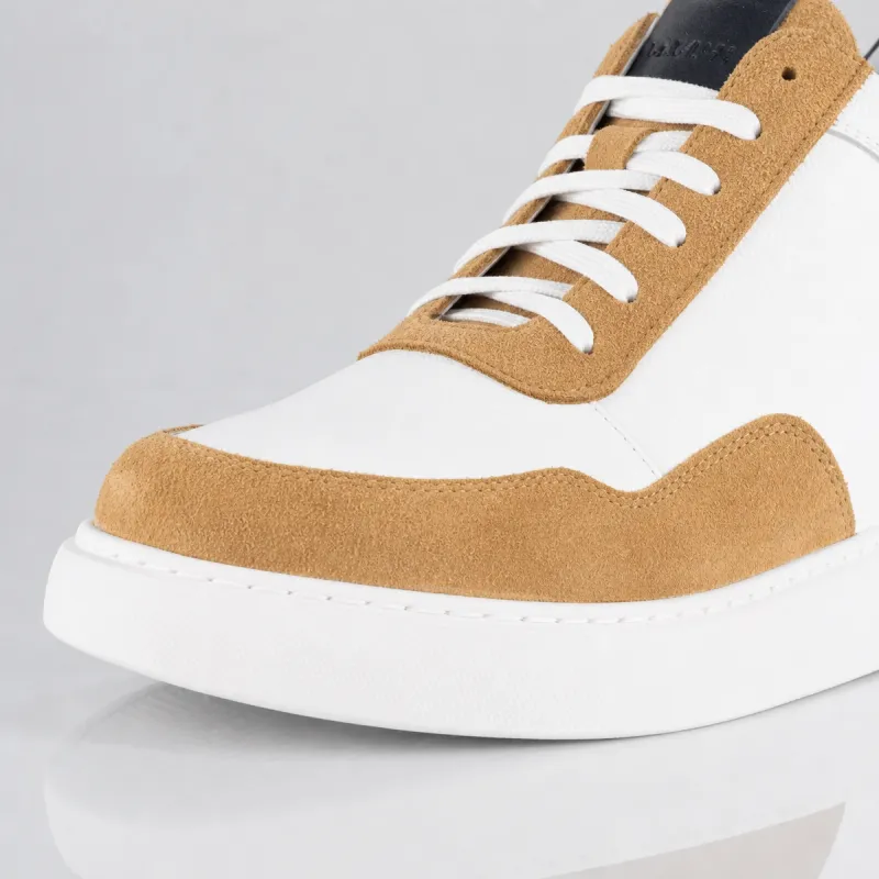 Sneakers Rialzanti Potenza beige +9cm
