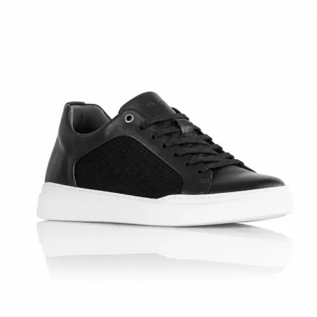 Sneaker tacco rialzante uomo | Nero +6cm | Mario Bertulli