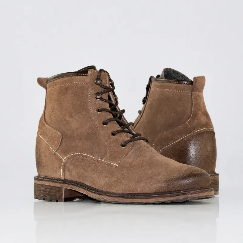 Boots rialzanti Alassio marrone +9cm