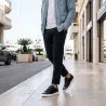 Sneaker con tacco a zeppa Uomo | nero +6 cm | Mario Bertulli