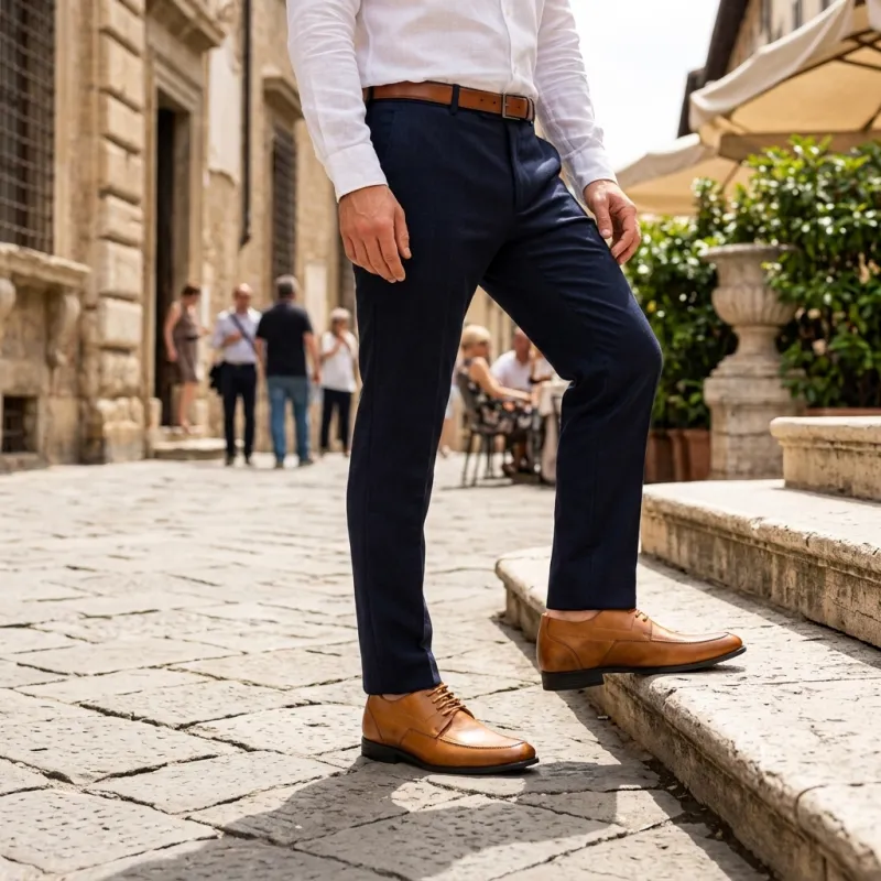 Scarpa Derby con zeppa Uomo | Marrone +6 CM | Mario Bertulli