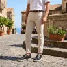 Mocassino uomo rialzante Manarola blu +5cm