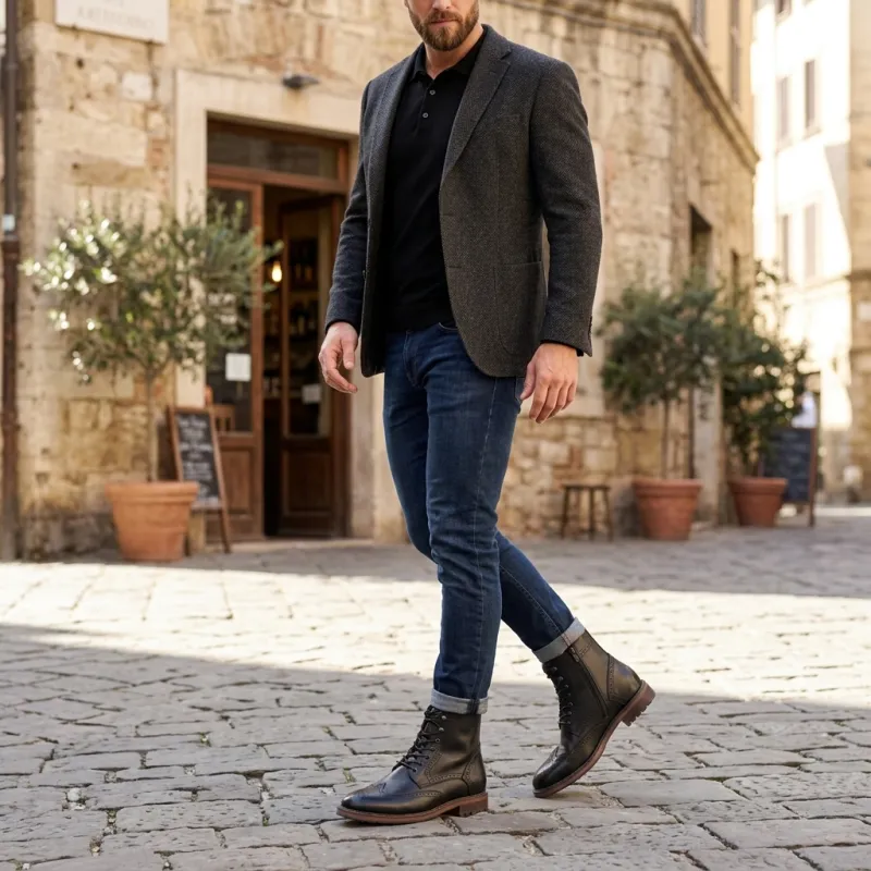 Vercelli Stivaletti rialzanti Nero +6 cm
