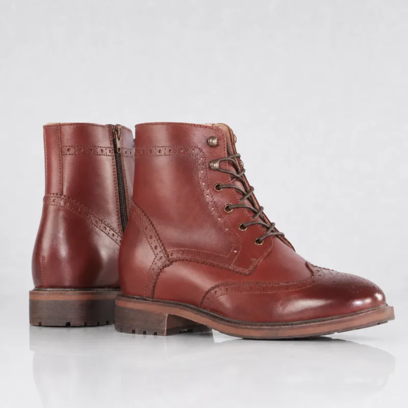 Vercelli Stivaletti con rialzo Marrone +6 cm