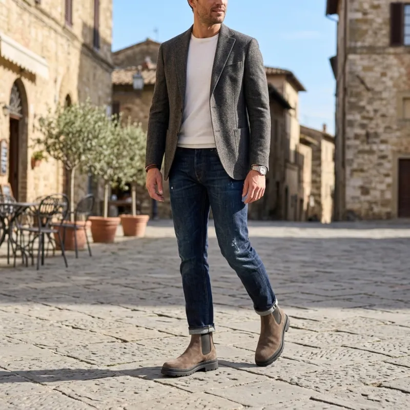 Stivaletti rialzanti Firenze +7 cm
