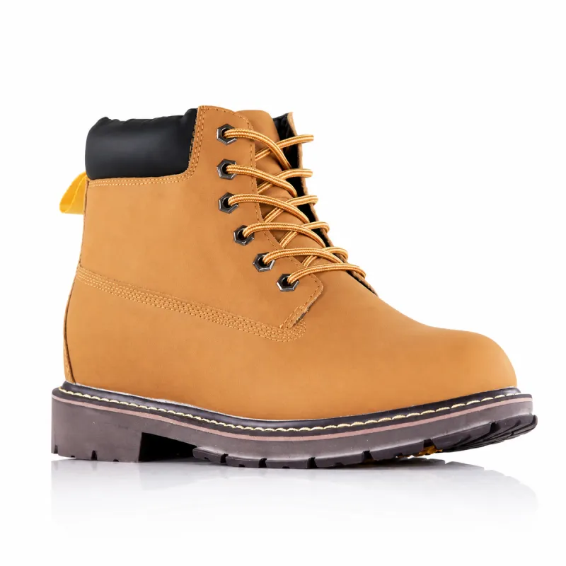 Stivaletti foderati con zeppa Uomo | marrone scuro +7.5 CM | Mario Bertulli