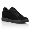 Sneakers con rialzo Brera Alto camoscio nero +9 cm