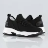 Sneakers rialzate Messina nere +7,5 cm