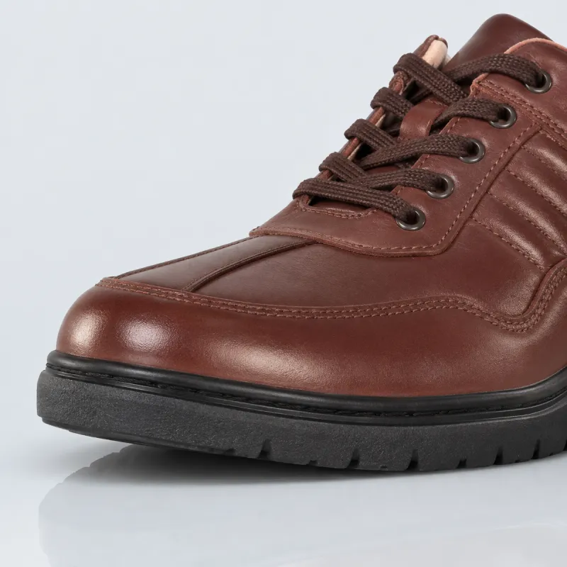 Scarpe con rialzo Pineto marroni +7 cm