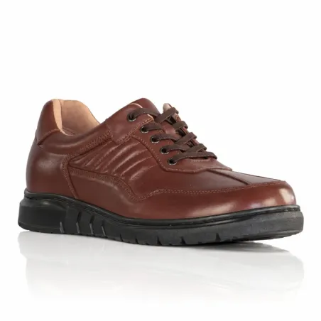 Scarpe con rialzo Pineto marroni +7 cm