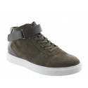 sneaker con tacco rialzato Uomo - Kaki - Nubuck / Pelle - +5 CM - Olivetta - Mario Bertulli