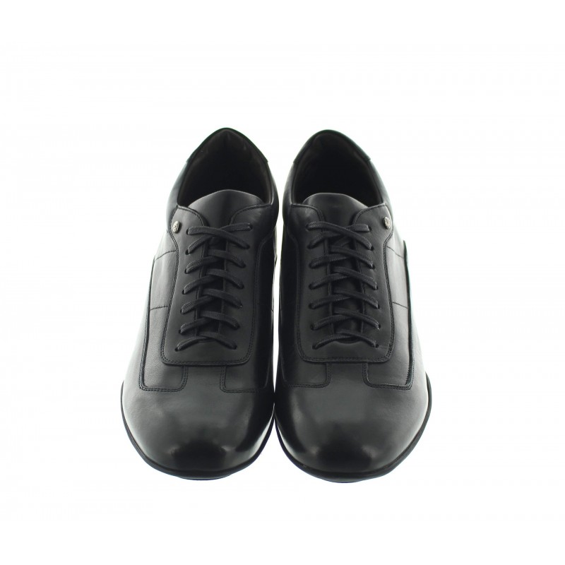 sneakers rialzanti Uomo - Nero - Pelle di vitello pieno fiore - +5 CM - Lusso - Mario Bertulli