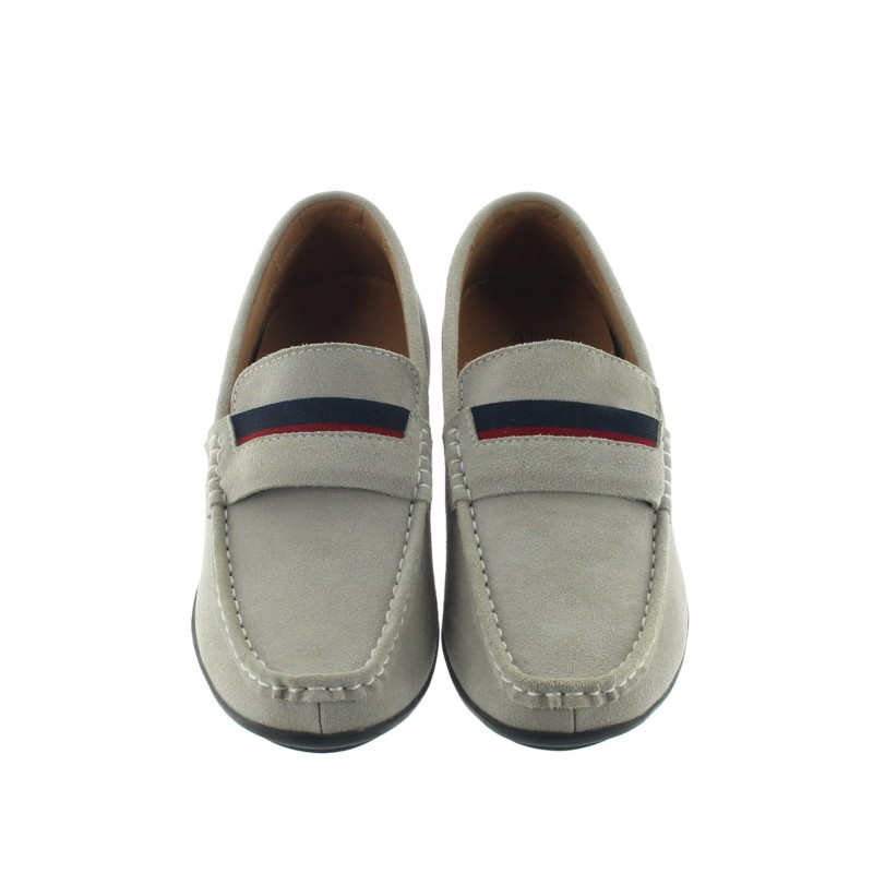 mocassino Uomo rialzante - Grigio chiaro - Nubuck - +5 CM - Sardegna - Mario Bertulli
