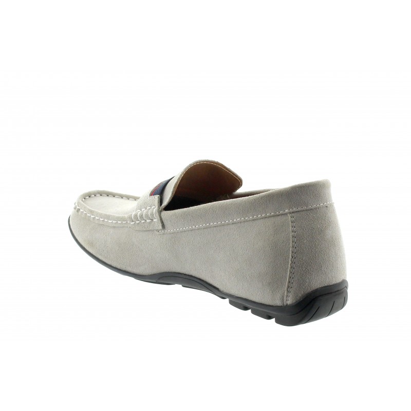 mocassino rialzante Uomo - Grigio chiaro - Nubuck - +5 CM - Sardegna - Mario Bertulli
