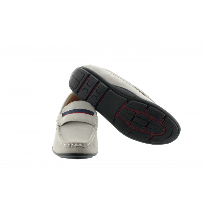 mocassino talloniera Uomo - Grigio chiaro - Nubuck - +5 CM - Sardegna - Mario Bertulli