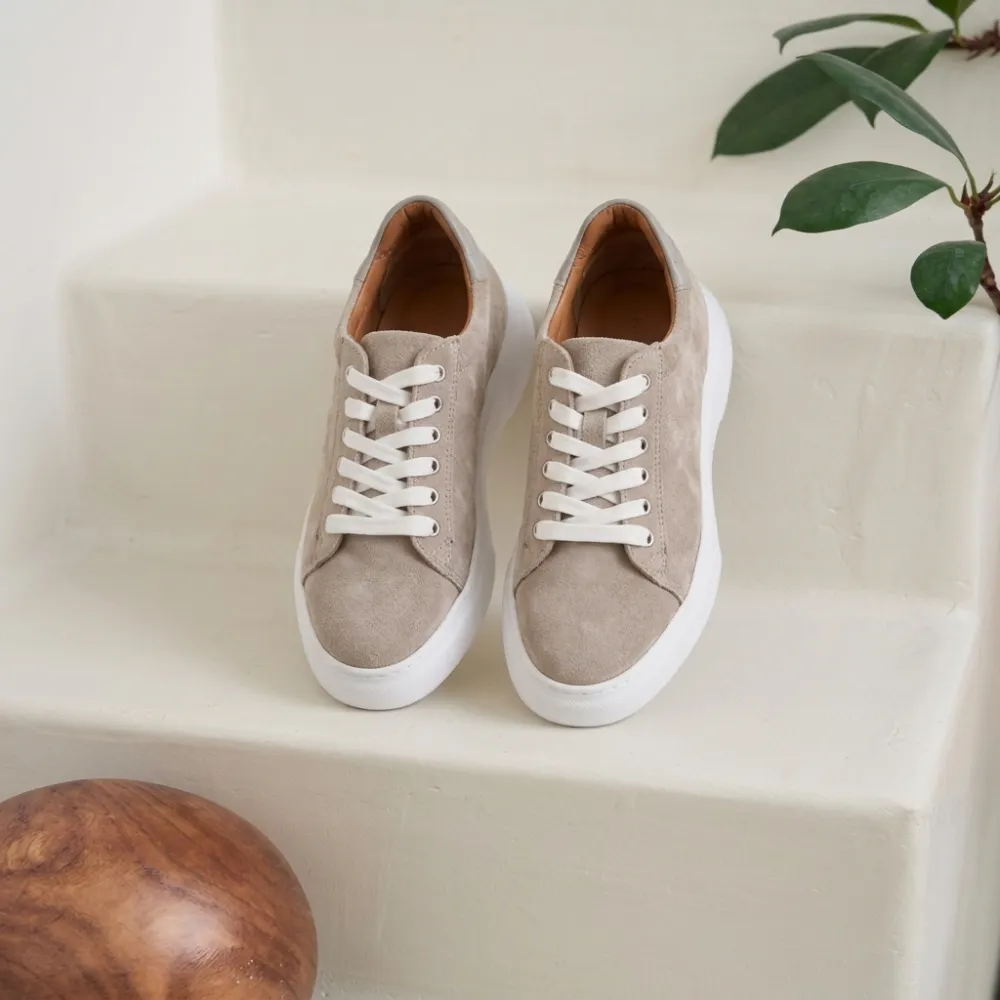 Scarpe Rialzate da Donna Sova beige +7,5 cm