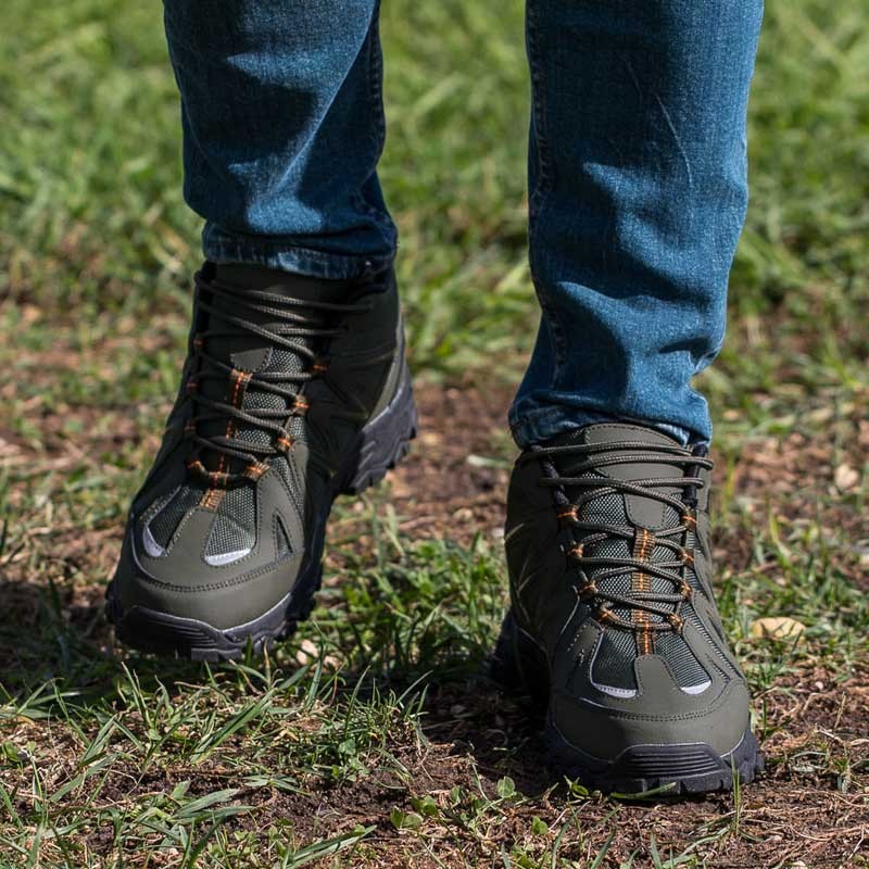 Basket Homme rehaussante  | Kaki +7 CM | Mario Bertulli