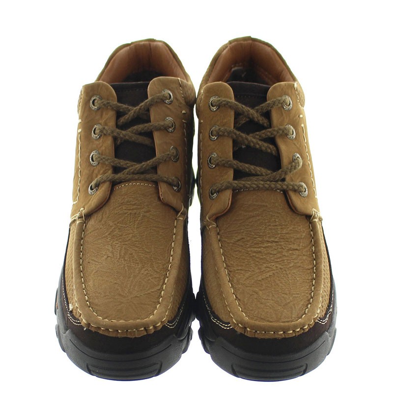 chaussures derby compensées Homme - Marron - Nubuck - +5,5 CM - Volpedo - Mario Bertulli