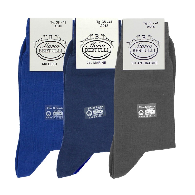 Coffret 3 paires de chaussettes - chaussettes Homme coffret - Mario Bertulli specialiste de la chaussure grandissante