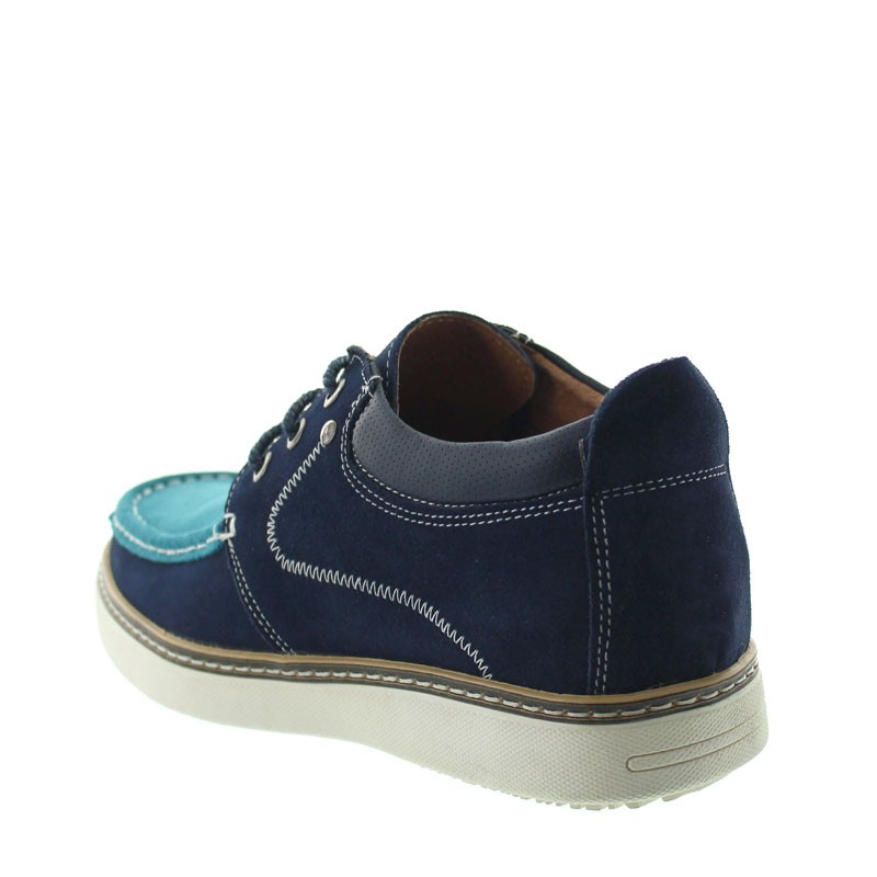 Chaussures rehaussantes Pistoia Marine/turquoise +5.5cm