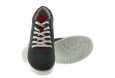 Sneakers Rehaussantes Apricale gris foncé/rouge +6cm