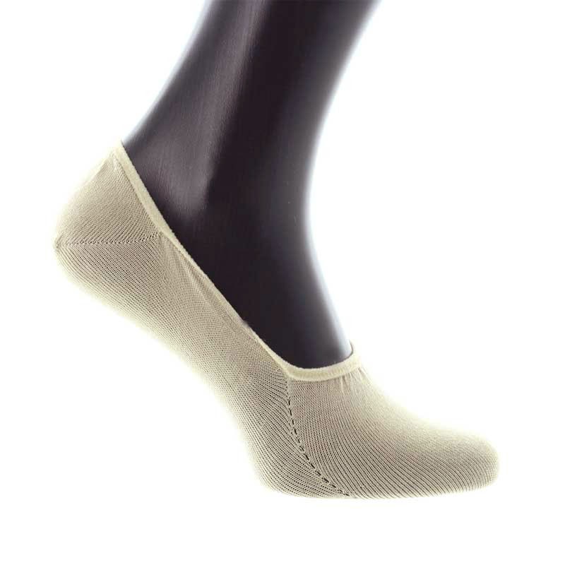 Chaussettes invisibles en fil d'Ecosse blanc
