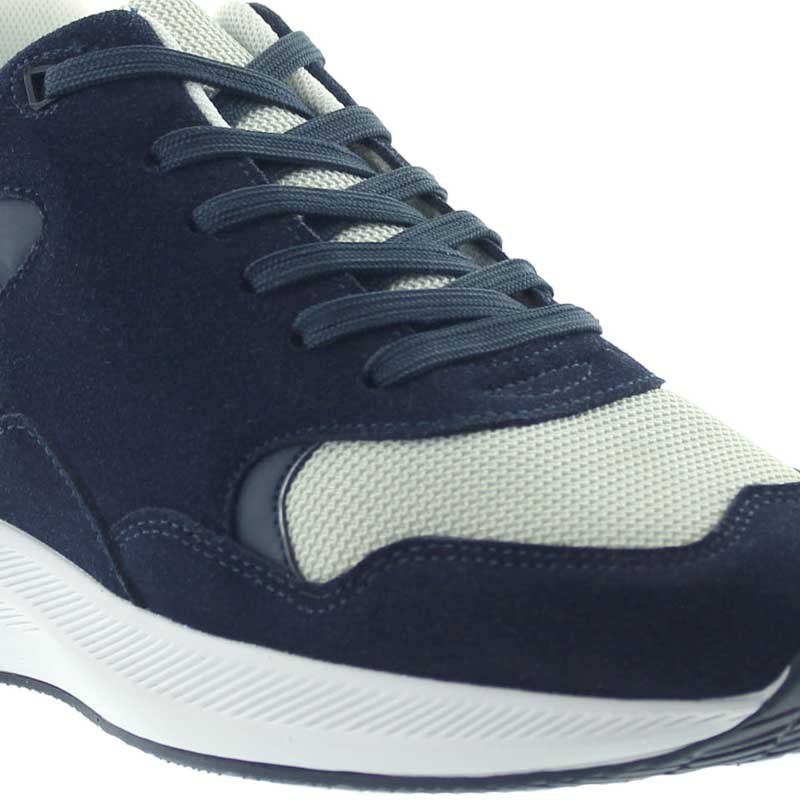 Baskets rehaussantes Rogolo bleu +7cm