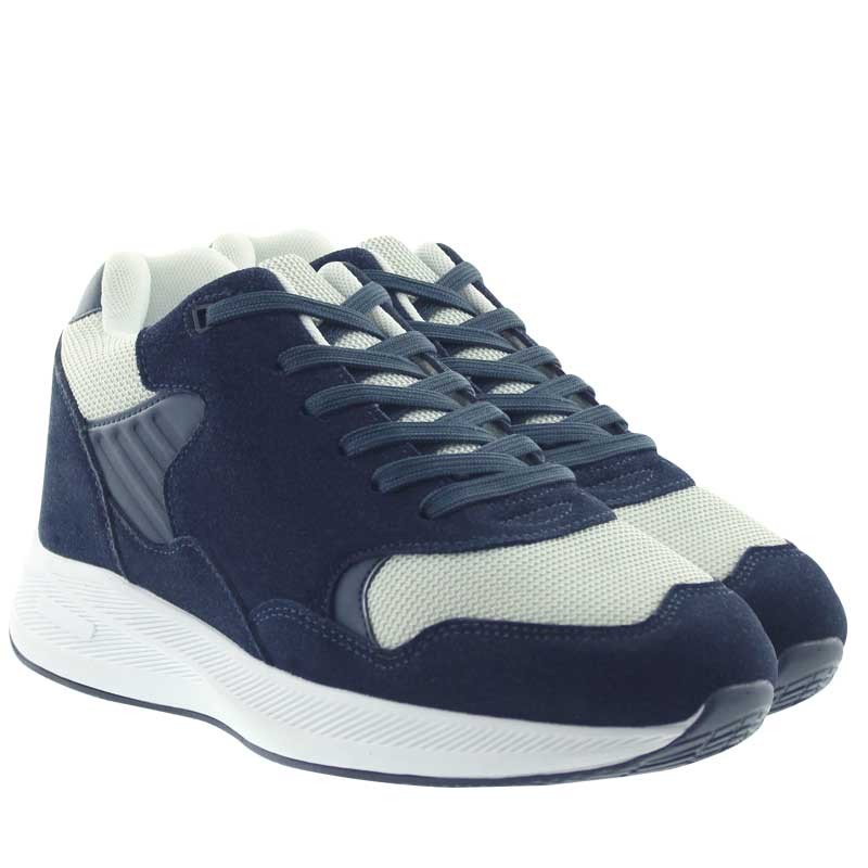 Basket Homme rehaussante  | Bleu +7 CM | Mario Bertulli