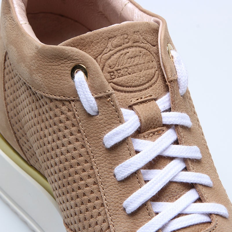 Sneakers rehaussantes femme Audencia - sable +7cm