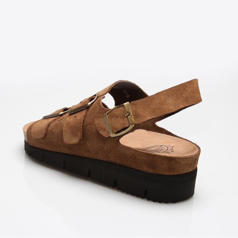 Sandales Rehaussantes Riccione cognac +5 cm