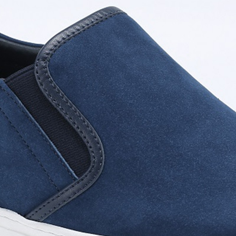 Sneaker talon compensé homme | Marine +6 cm | Mario Bertulli