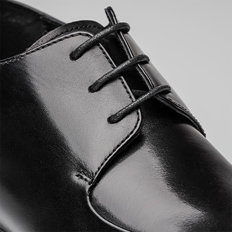 chaussures derby compensées Homme - Noir - Cuir - +7 CM - Atessa - Mario Bertulli