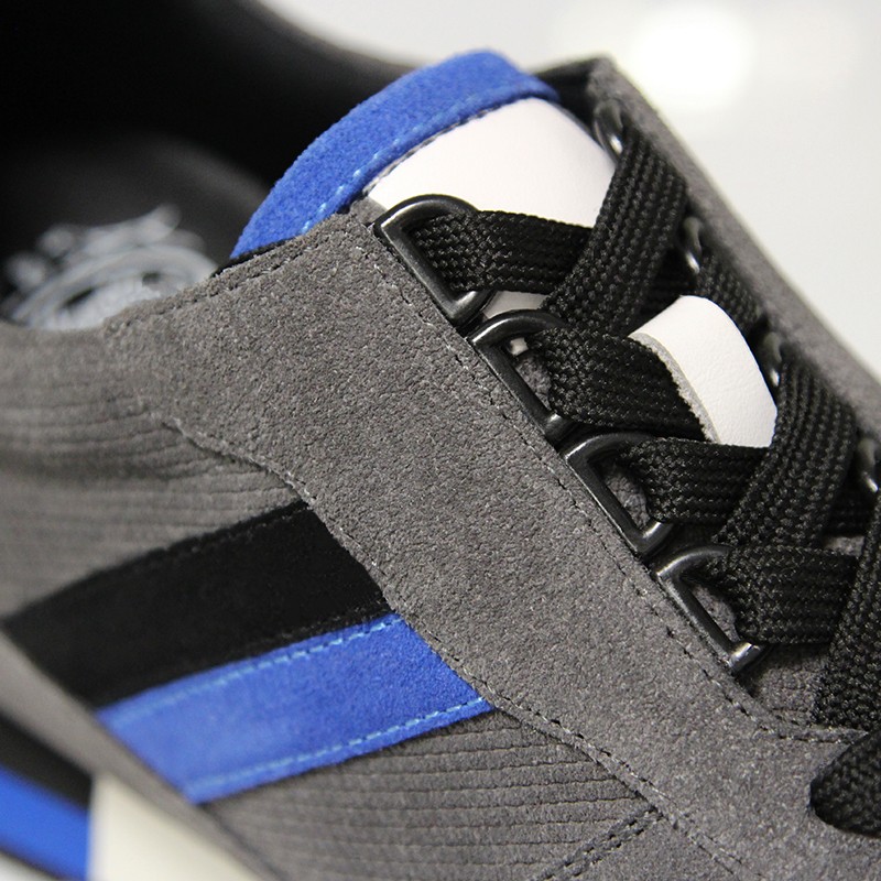 Basket Homme rehaussante | Gris +7 cm | Mario Bertulli