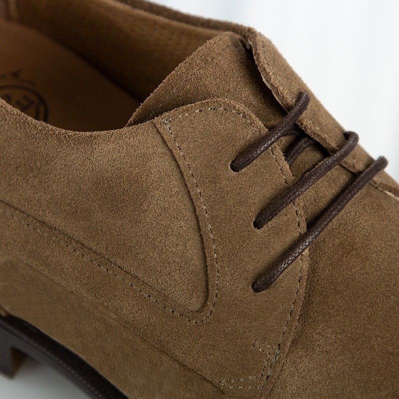 Chaussure Derby compensée Homme | Tabac +6,5 cm | Mario Bertulli