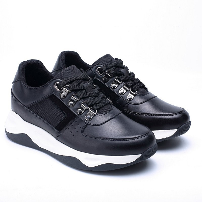 Basket Homme rehaussante | noir +7 cm | Mario Bertulli