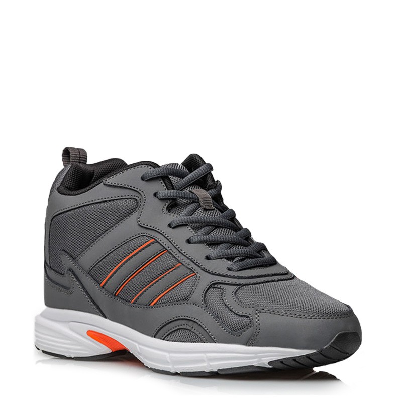 Basket Homme rehaussante  | Gris +7 CM | Mario Bertulli