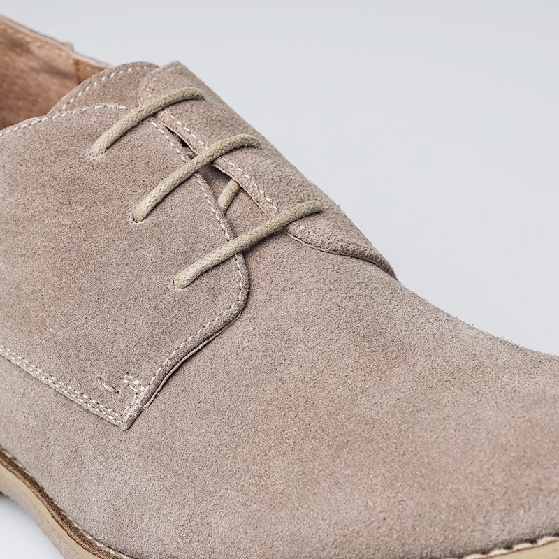 Chaussure Derby compensée Homme | Taupe +6 CM | Mario Bertulli