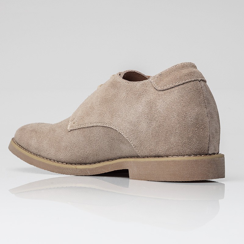 Chaussure Derby compensée Homme | Taupe +6 CM | Mario Bertulli