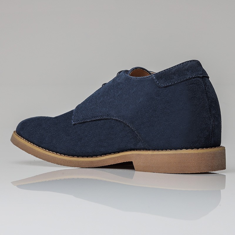 Chaussure Derby compensée Homme | Marine +6 CM | Mario Bertulli