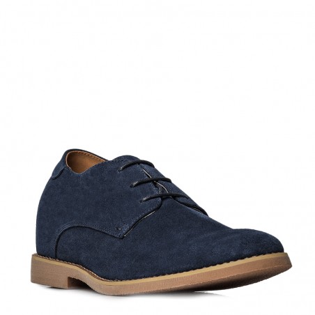 Chaussure Derby compensée Homme | Marine +6 CM | Mario Bertulli