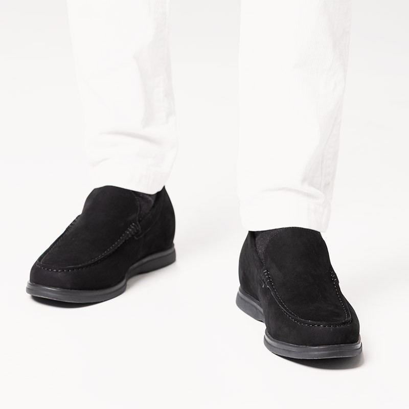 Mocassin rehaussant Homme | Noir +6 cm | Mario Bertulli
