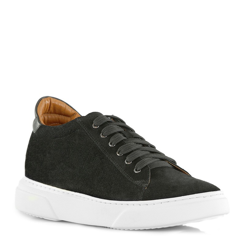 Sneaker talon compensé Homme | Brera noir +7,5 cm | Mario Bertulli