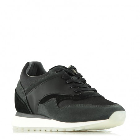 Basket Homme rehaussante  | Noir +7 cm | Mario Bertulli