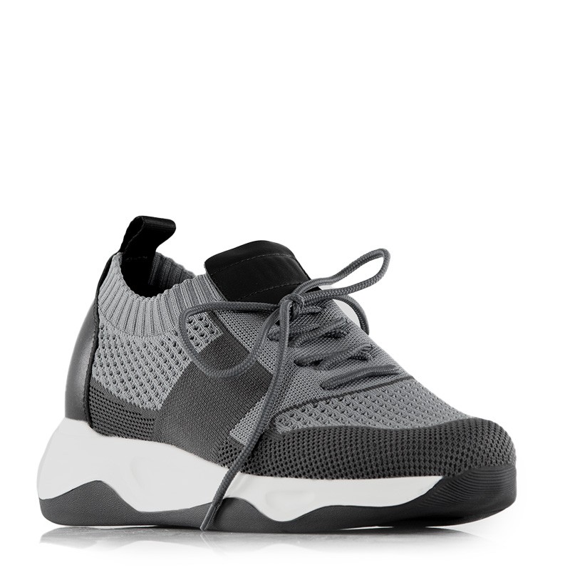 Basket Homme rehaussante  | Gris +7 CM | Mario Bertulli