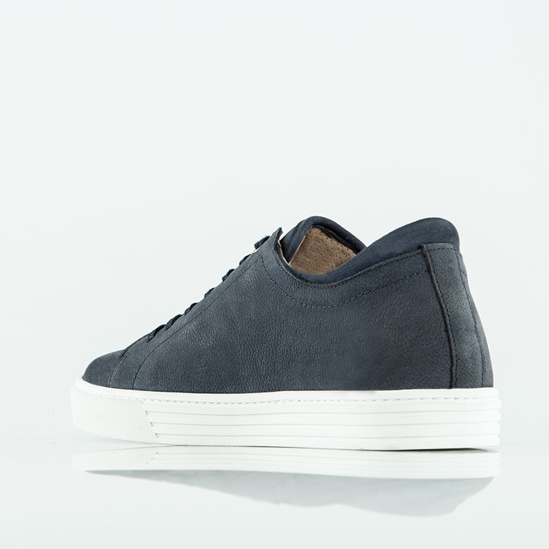 Sneaker talon compensé Homme | marine +6 CM | Mario Bertulli