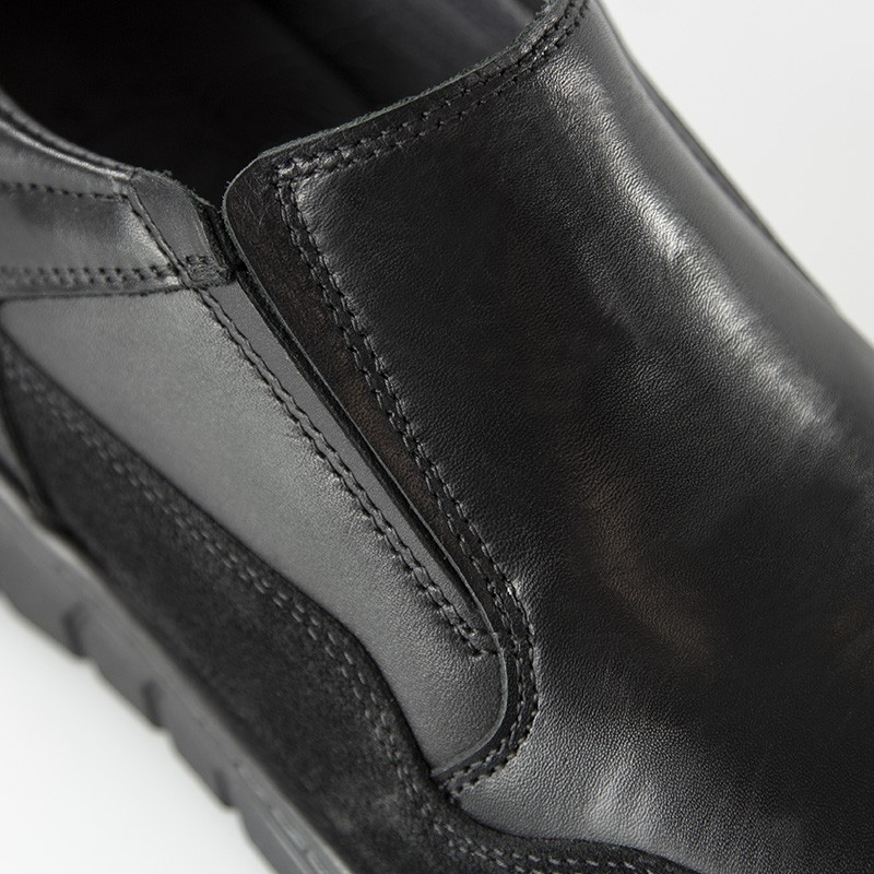 Mocassin rehaussant Homme | noir +6,5cm | Mario Bertulli