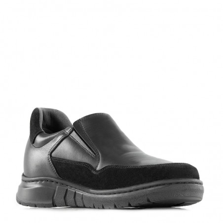 Mocassin rehaussant Homme | noir +6,5cm | Mario Bertulli