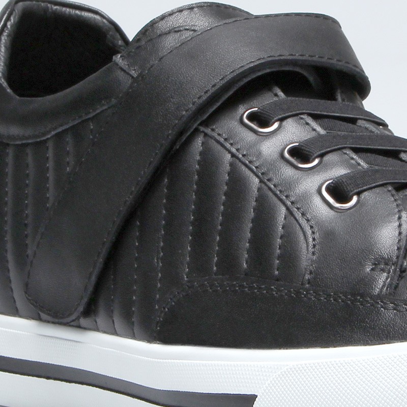 Sneaker talon compensé Homme | Noir +6 CM | Mario Bertulli